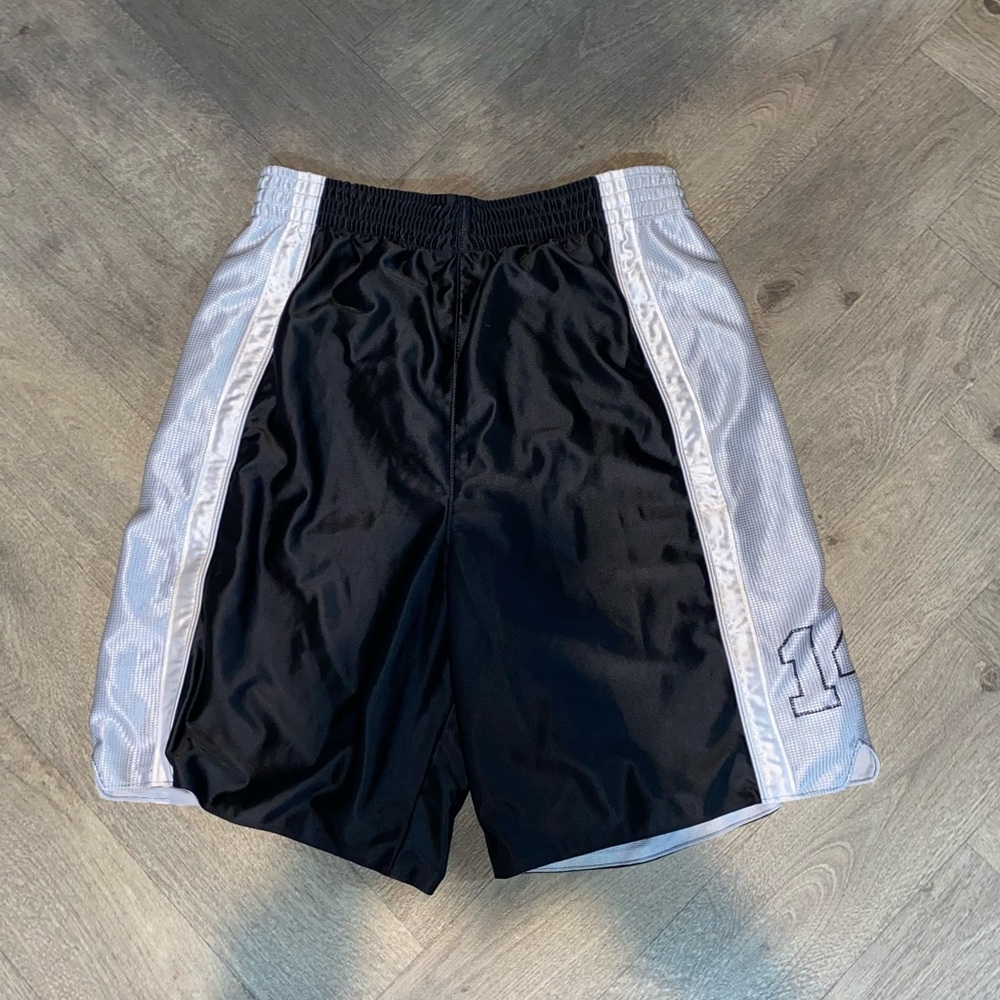 Black Gray and White athletech Shorts